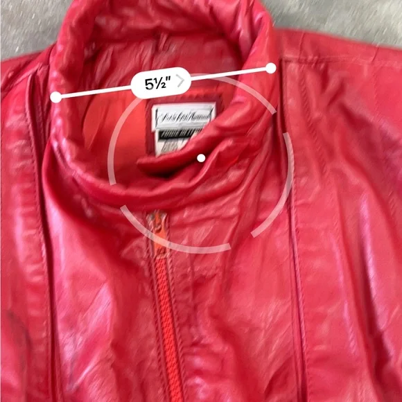 Saks Fifth Avenue Men's Vibrant Red Leather Jacket